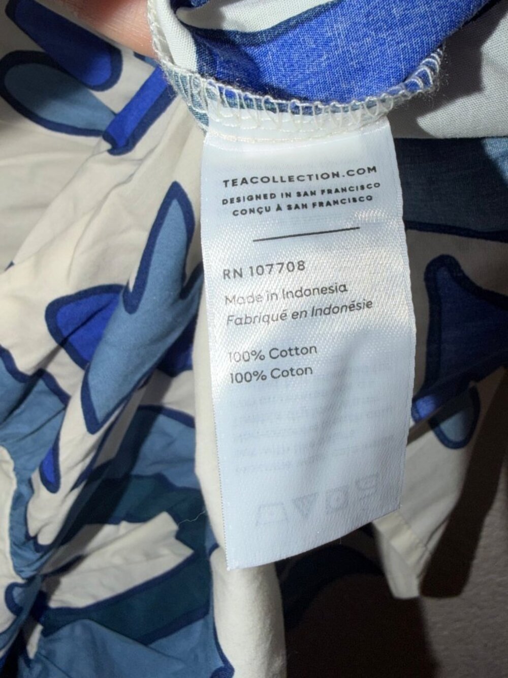 Tea Collection Tiered Woven Dress Size 4 - Picture 4 of 6